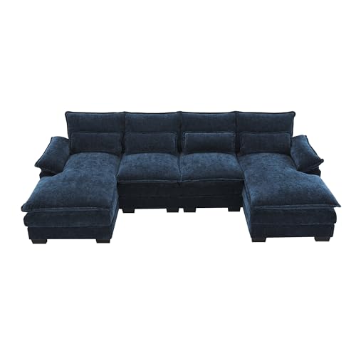 Modular 6-Seater Chenille Cloud Sectional Sofa