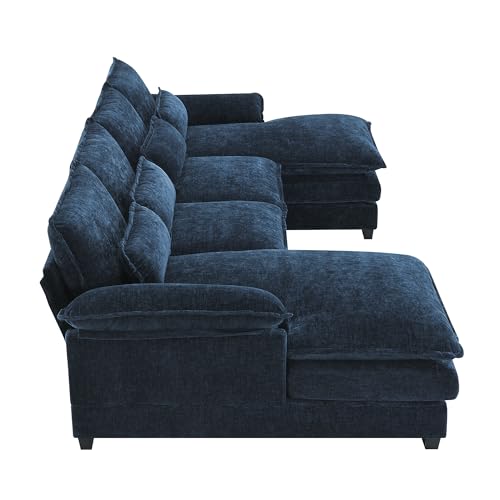 Modular 6-Seater Chenille Cloud Sectional Sofa