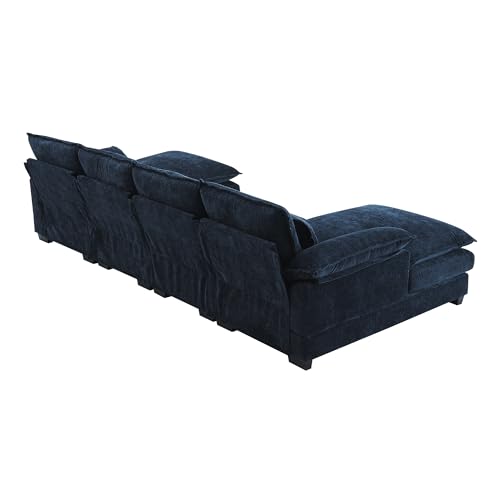Modular 6-Seater Chenille Cloud Sectional Sofa