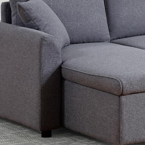 U-Shaped Convertible Sofa with Chaise & Storage