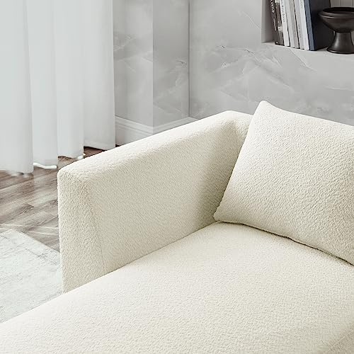 Modern U-Shaped Modular Boucle Sectional Sofa