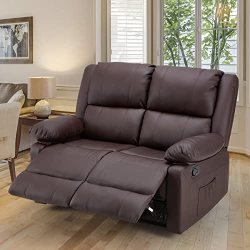 YODOLLA Heat and Massage Recliner Loveseat Couch