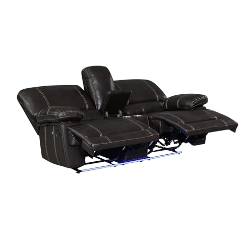 Reclining Loveseat with Cup Holders and Storage