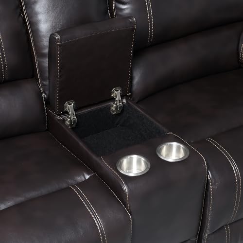 Reclining Loveseat with Cup Holders and Storage