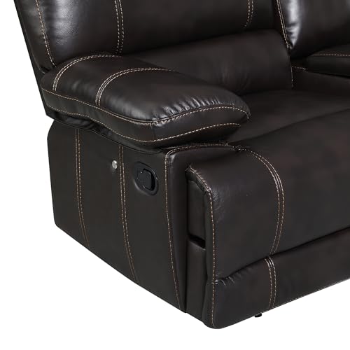 Reclining Loveseat with Cup Holders and Storage