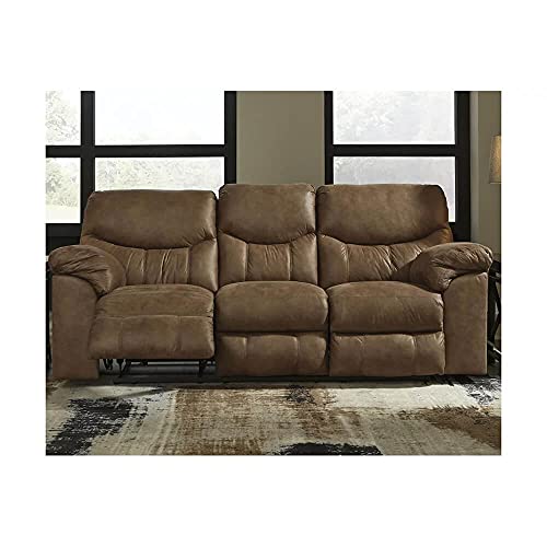 Ashley Boxberg Reclining Sofa in Bark Finish