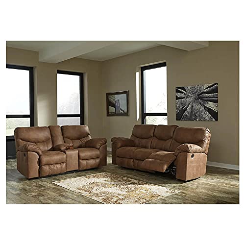 Ashley Boxberg Reclining Sofa in Bark Finish