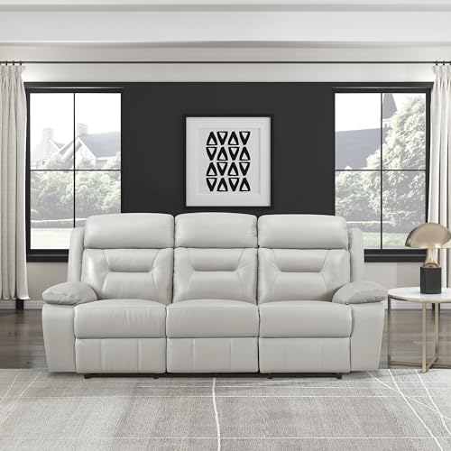 Light Grey Lexicon Recliner Sofa for Living Room