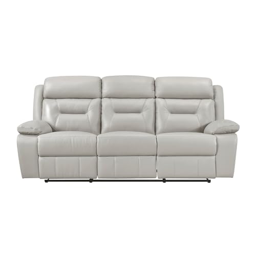 Light Grey Lexicon Recliner Sofa for Living Room