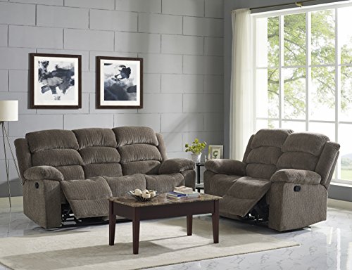 Classic Austin Power Recliner Sofa in Stone
