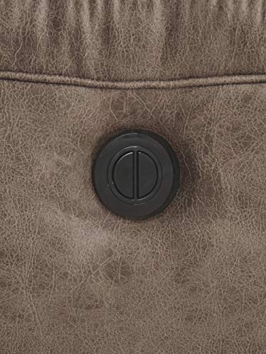 Stoneland Faux Leather Reclining Power Sofa - Light Brown