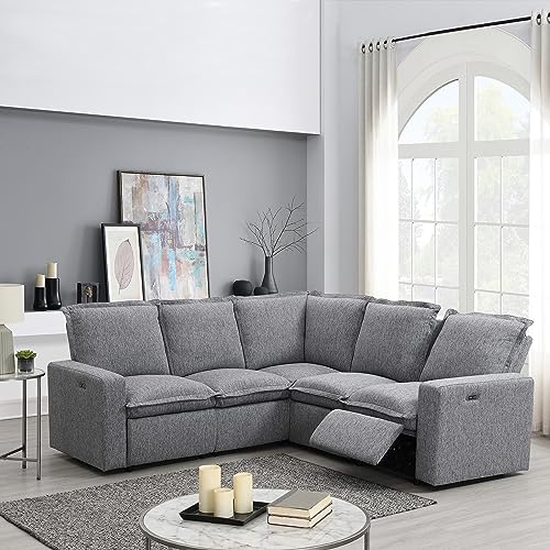 JURMALYN Modular L-Shaped Reclining Sofa with USB