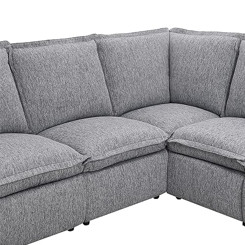 JURMALYN Modular L-Shaped Reclining Sofa with USB