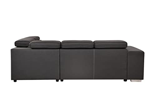 Modern 104" L-Shaped Sectional Sofa with Storage