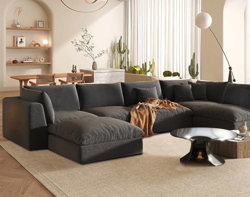Oversized Cloud Sectional Sofa with Ottoman
