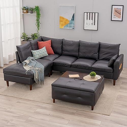 Panana Modern 6-Seater L-Shaped Sofa Bed