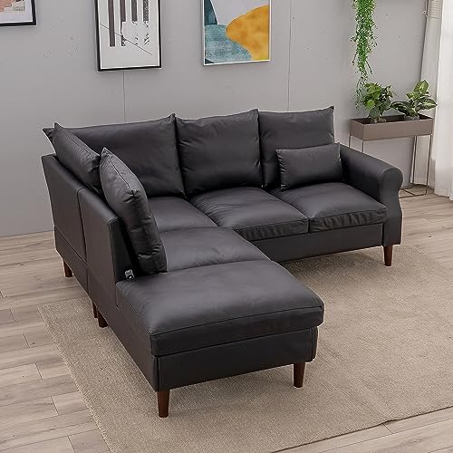 Panana 5-Seat L-Shaped Sectional Sofa with USB