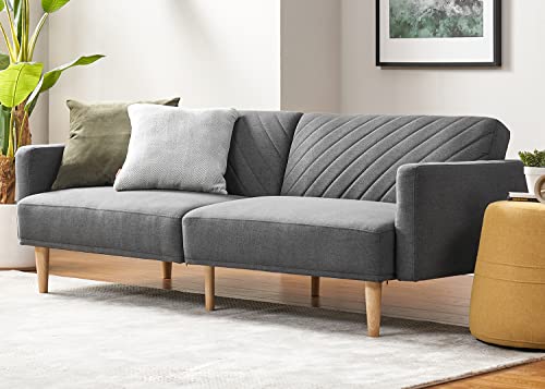 Mopio Chloe Convertible Sofa Bed in Dark Gray