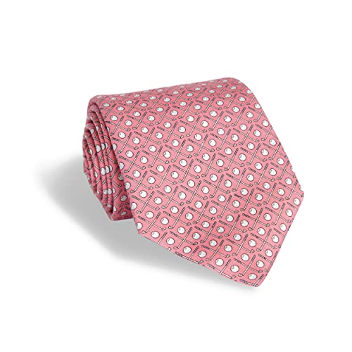 vineyard vines Men's Golf Club Pink Tie OS
