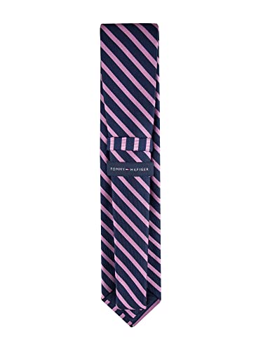 Tommy Hilfiger Mens Core Exotic Stripe Tie Light Rose