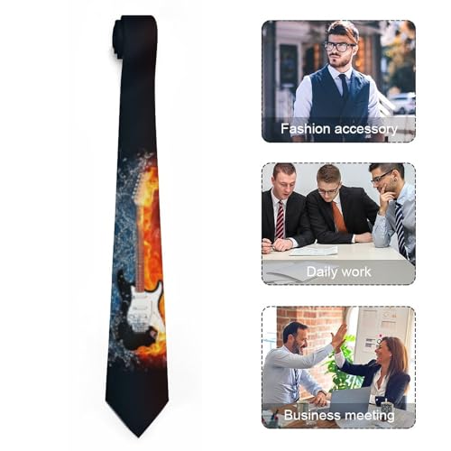 Cubirmin Men's Electric Guitars Novelty Necktie for Wedding