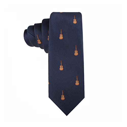 Skinny Acoustic Guitarist Necktie for Music Lovers Gift