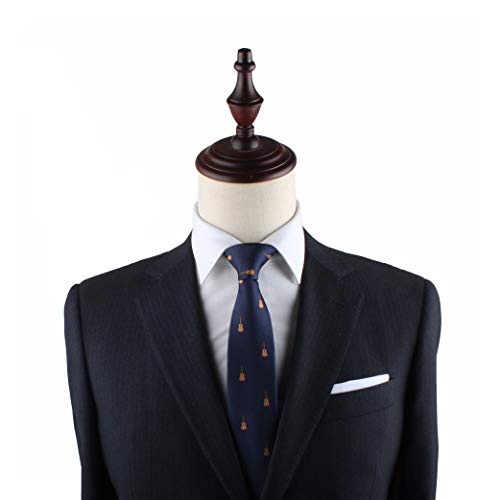 Skinny Acoustic Guitarist Necktie for Music Lovers Gift