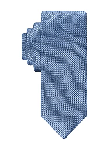 Calvin Klein Modern Gingham Tie, Sky Blue, Regular