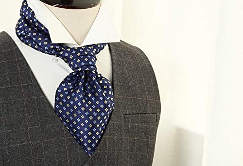 HISDERN Men's Formal Ascot Cravat Ties - Assorted