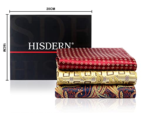 HISDERN Men's Formal Ascot Cravat Ties - Assorted