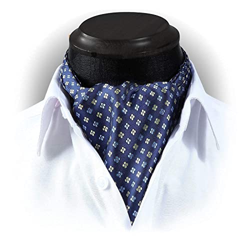 HISDERN Men's Formal Ascot Cravat Ties - Assorted