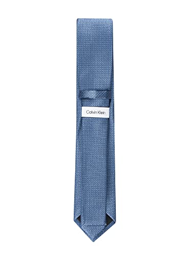 Calvin Klein Modern Gingham Tie, Sky Blue, Regular