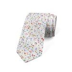 Spring Wildflowers Men’s Necktie, 3.7