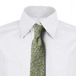 Floral Art Necktie with Soft Pink Blossoms