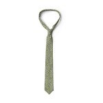 Floral Art Necktie with Soft Pink Blossoms