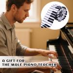 Men's Piano Tie - Perfect Gift for Music Lovers
