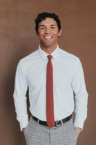 Rust Skinny Tie for Men, Weddings, Dances, Gifts