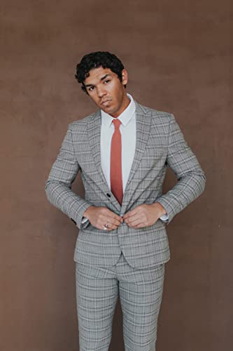 Rust Skinny Tie for Men, Weddings, Dances, Gifts