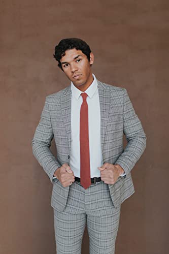 Rust Skinny Tie for Men, Weddings, Dances, Gifts