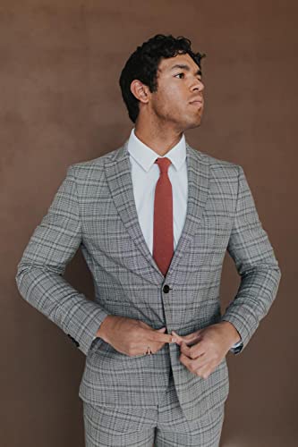 Rust Skinny Tie for Men, Weddings, Dances, Gifts