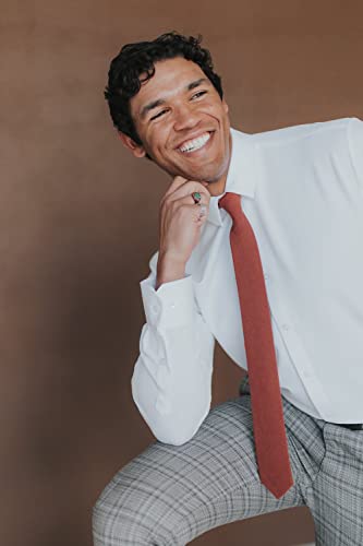 Rust Skinny Tie for Men, Weddings, Dances, Gifts
