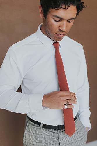 Rust Skinny Tie for Men, Weddings, Dances, Gifts