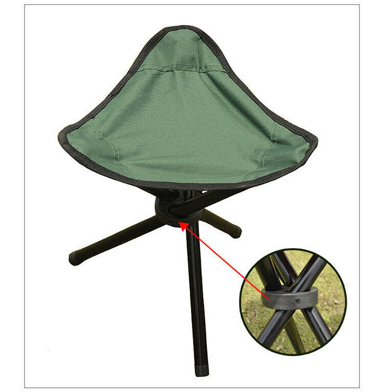 Portable Folding Tripod Camping Chair for Travel and Fishing