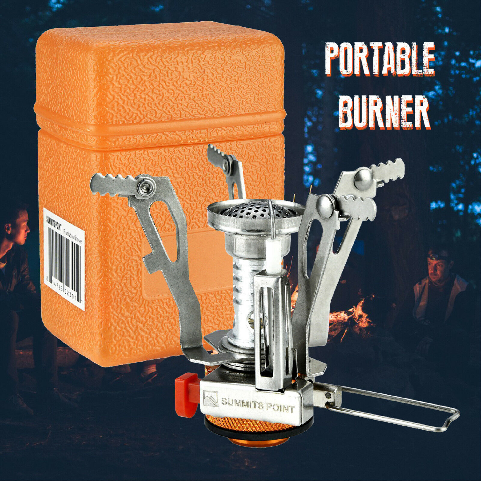Compact Gas Stove for Outdoor Backpacking and Camping
