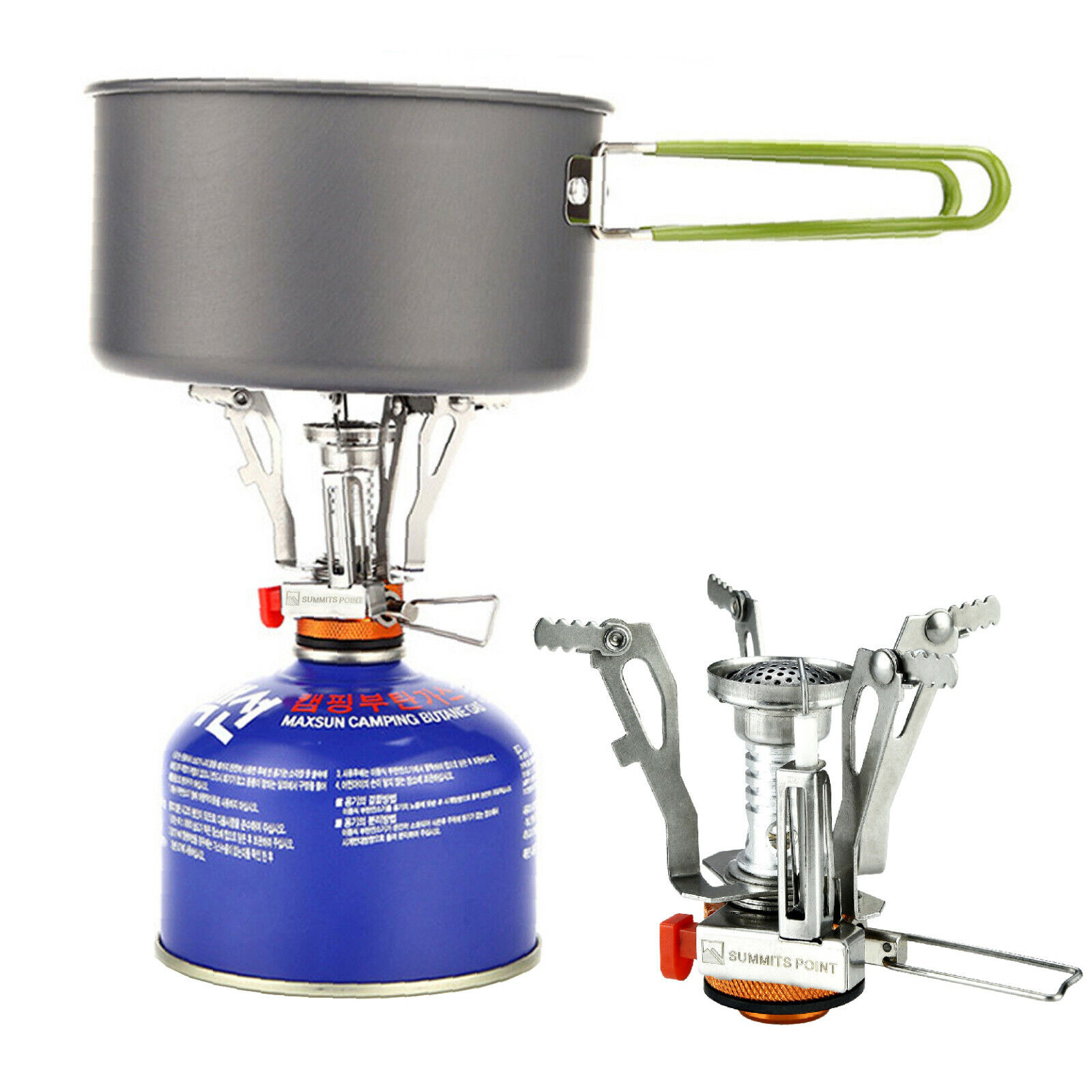 Compact Gas Stove for Outdoor Backpacking and Camping