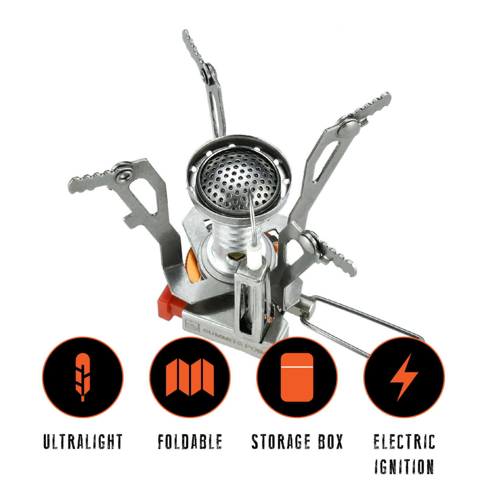 Compact Gas Stove for Outdoor Backpacking and Camping