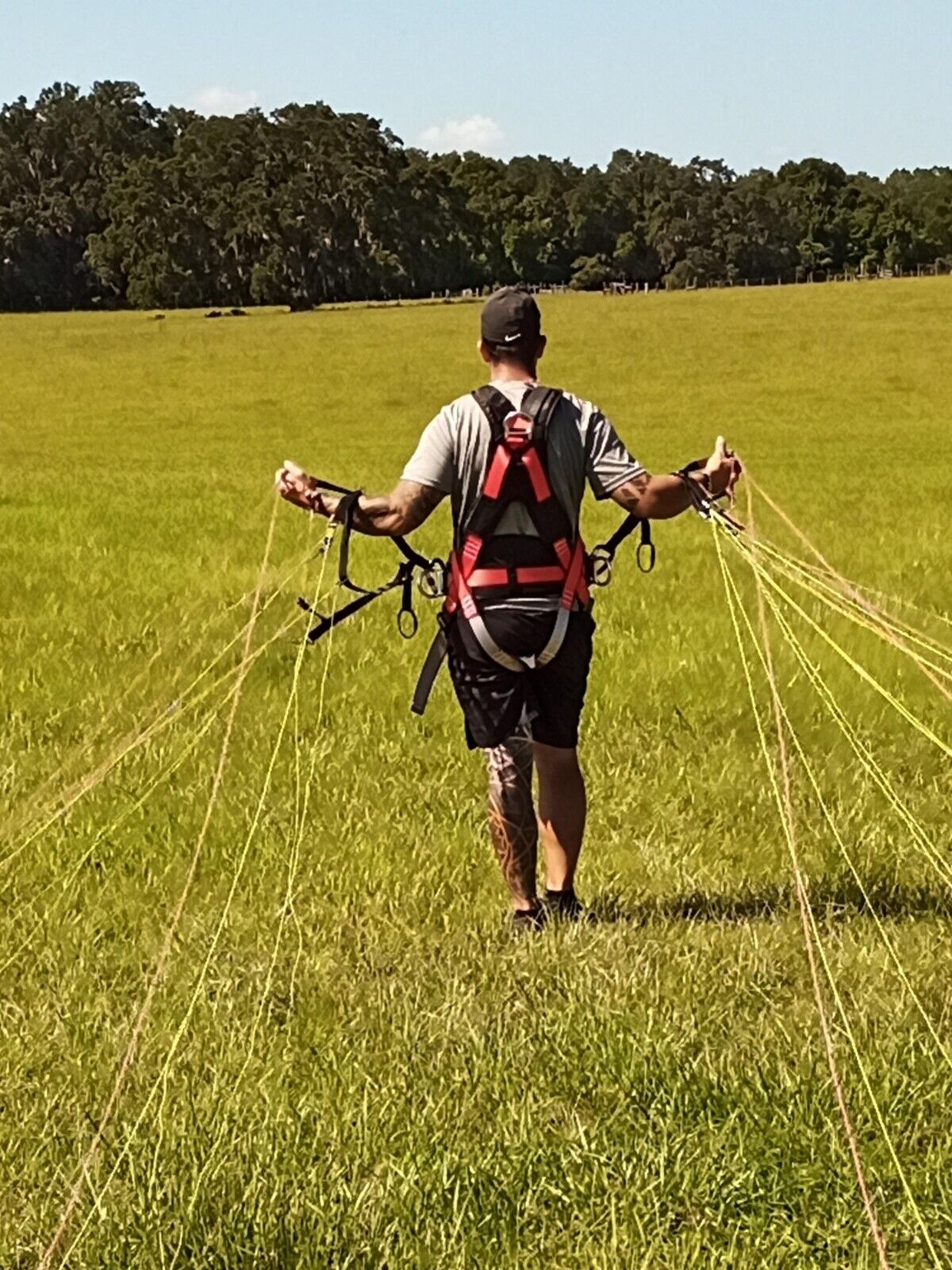 Paragliding Ground Handling Harness with Carabiners