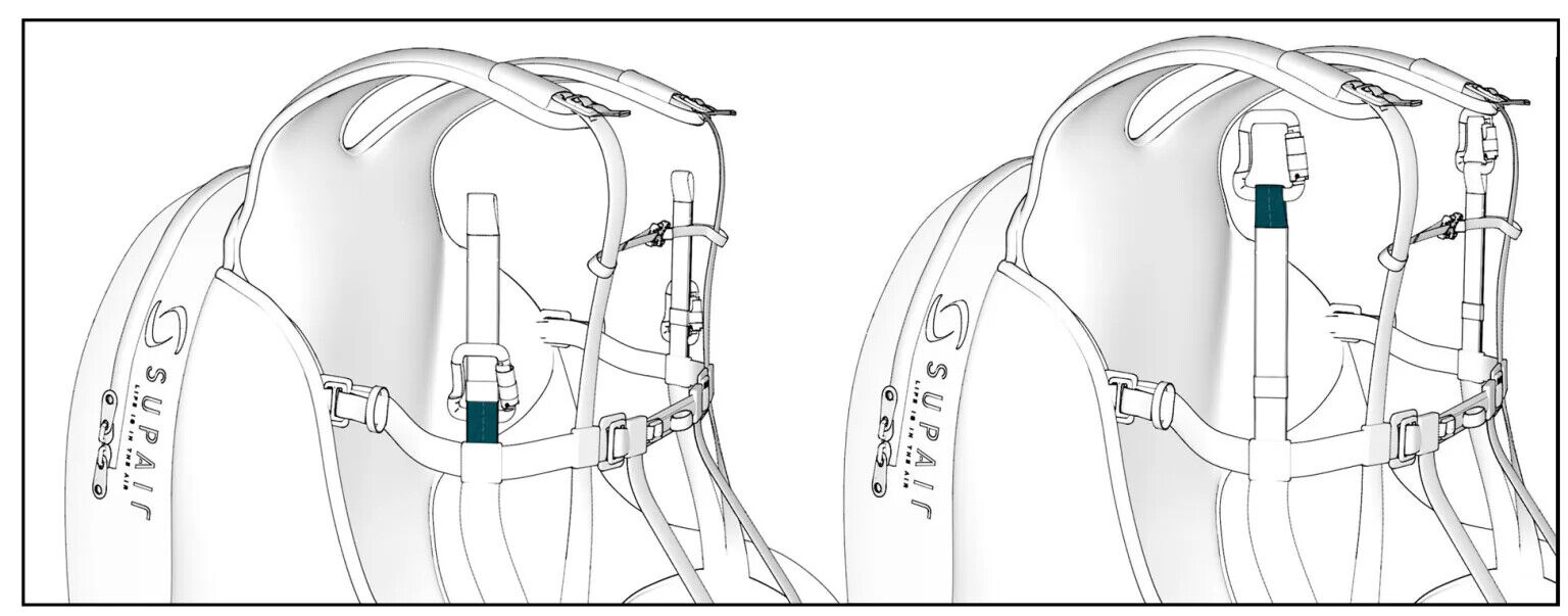 Supair Kinder 2 Paragliding Harness Kids 6-12 UNISIZE