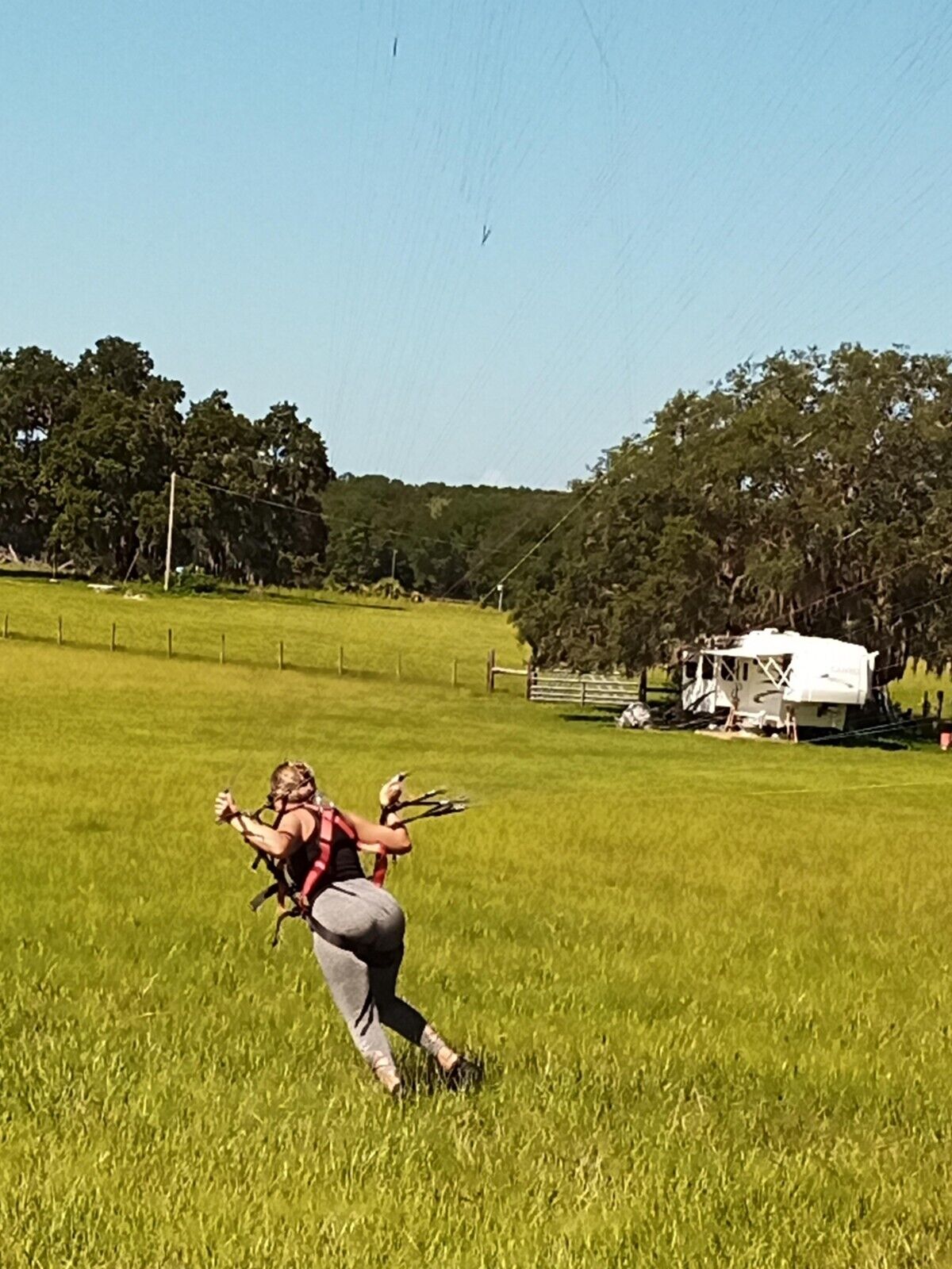 Paragliding Ground Handling Harness with Carabiners