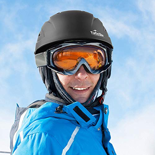 Black TurboSke Ski Helmet for Men, Women, and Youth
